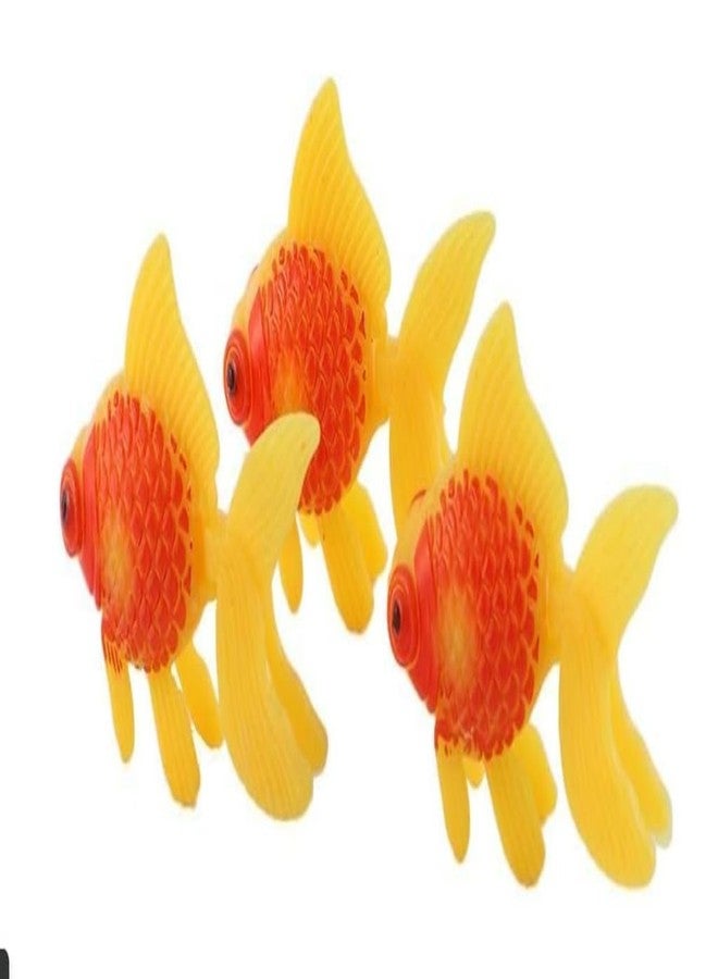 Tustao 3 Pcs Artificial Moving Aquarium Ornaments - Goldfish and Orange Fish Thematic Aquarium Décor Thematic Ornaments Decor for Fish Tank Aquarium Décor - Image 1